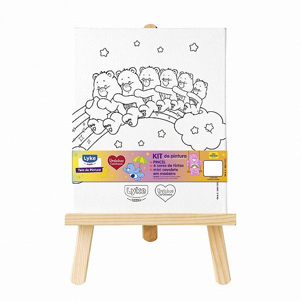 Kit de Pintura Ursinhos Carinhosos 25X30CM - LYKE