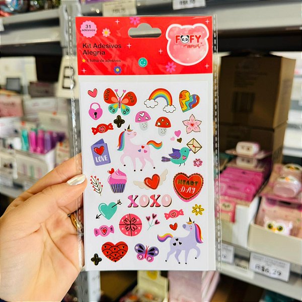Adesivos Alegria - UNIDADE - FOFY
