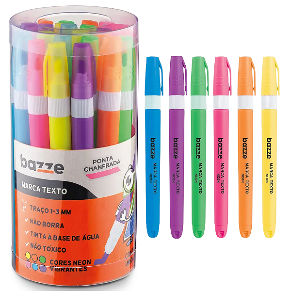 Marca texto NEON - PT 24UND - BAZZE