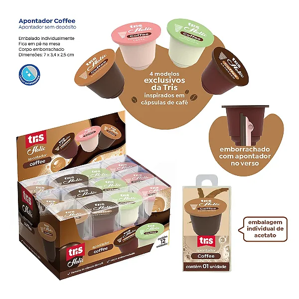 Apontador HOLIC COFFEE - UND - TRIS