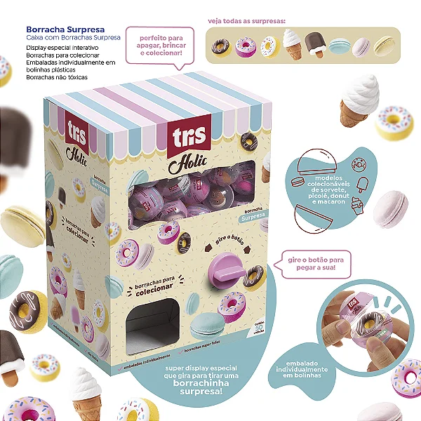 Borracha Holic DOCE SURPRESA -  DISPLAY 50 UND - TRIS