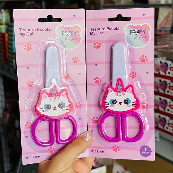 Tesoura Escolar MY CAT  - UND - FOFY