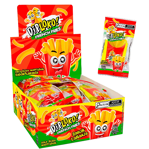 Doce FRENCH FRIES GUMMY 15G - DISPLAY 24 UND - DANILLA