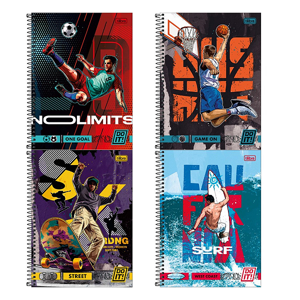 Caderno CD UNIV DO IT! 1M 80F - UNIDADE SORTIDA - TILIBRA