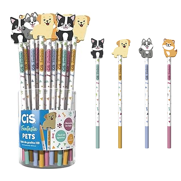 Lápis FANTASIA PETS -  DISPLAY 24 UND - CIS