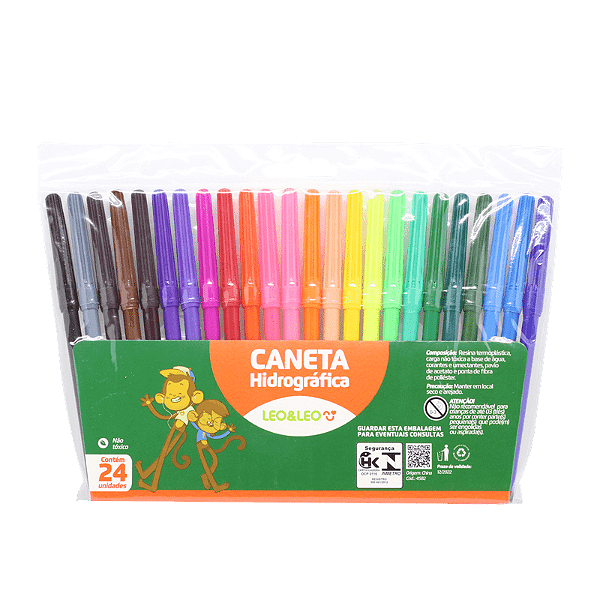 Canetinha Hidrocor 24 CORES - LEO e LEO