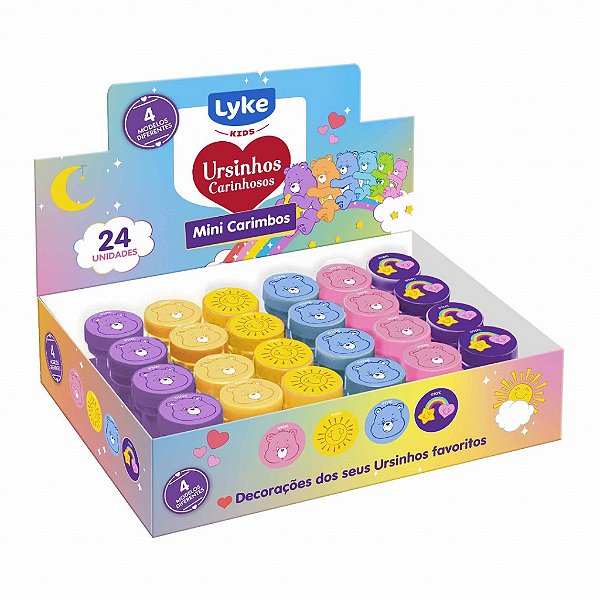 Carimbos mini Ursinhos Carinhosos - DISPLAY 24 UND  - LYKE