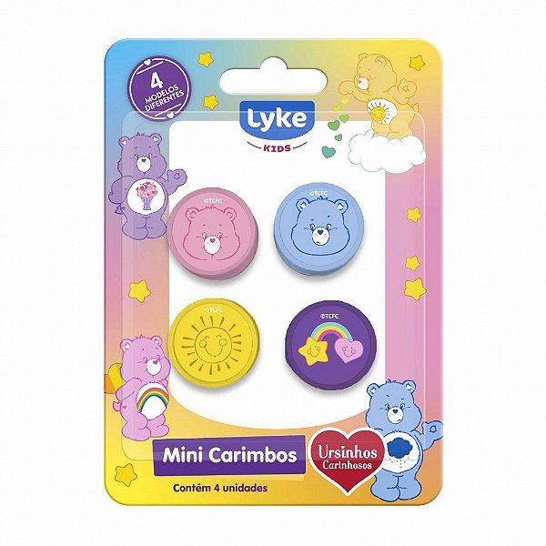 Carimbos mini Ursinhos Carinhosos - BLISTER  4 UND - LYKE