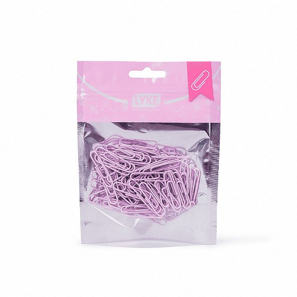 Clips 33MM ROSA PASTEL - 100 PCS - LYKE