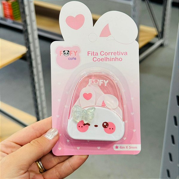 Fita corretiva Coelhinho ROSA  - BLISTER 1 UND - FOFY