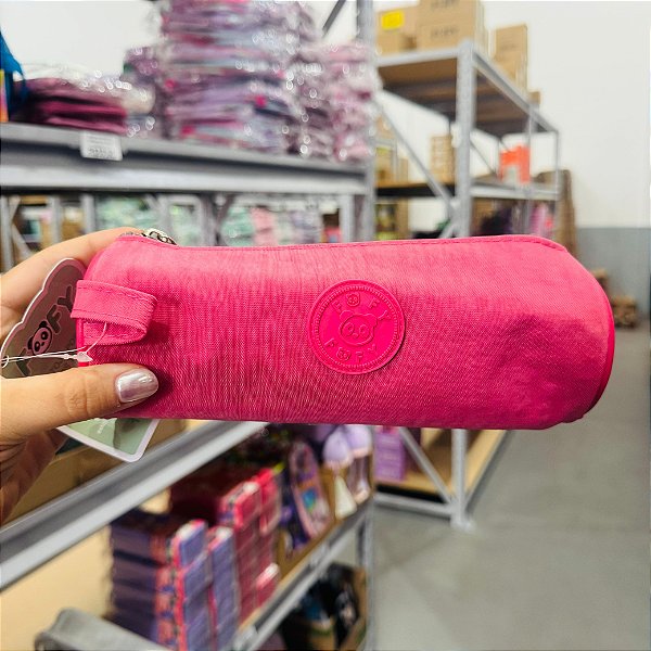 Estojo TEEN FOFY ROSA  (Cilindrico)- UNIDADE - FOFY
