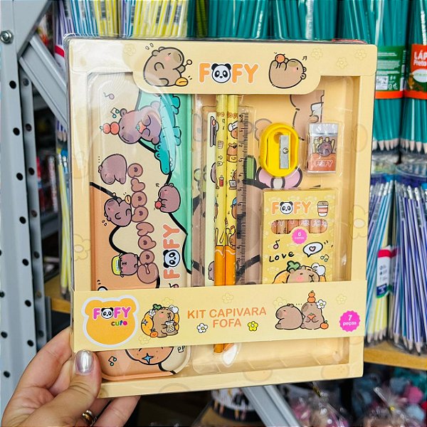 KIT CAPIVARA - BLISTER 7 PECAS - FOFY