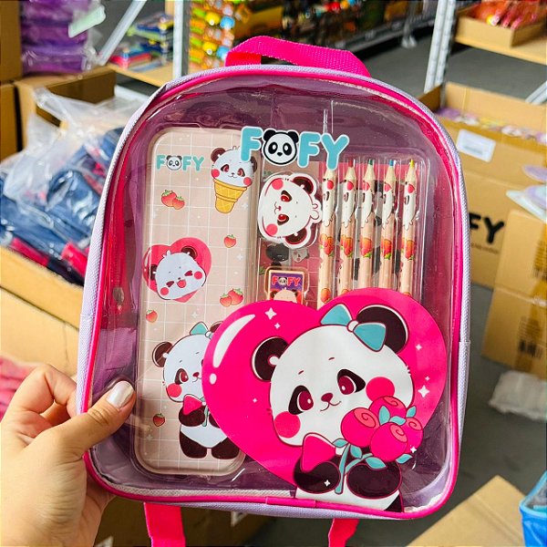 Kit Artistico PANDA - KIT 10 PEÇAS  - FOFY