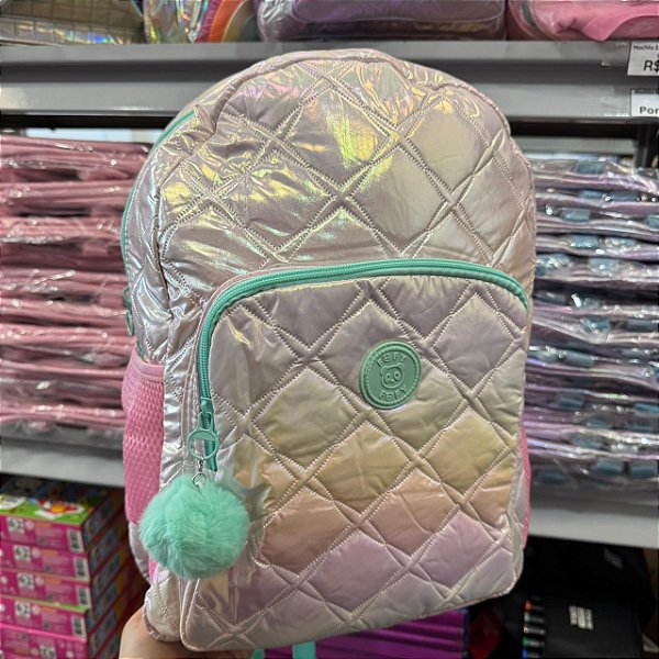 Mochila STAR ROSA  e VERDE  - FOFY