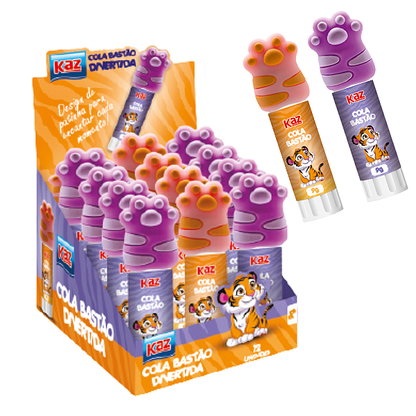 Cola Bastão 9G PATINHAS TIGRE - CAIXA 12 UND - KAZ