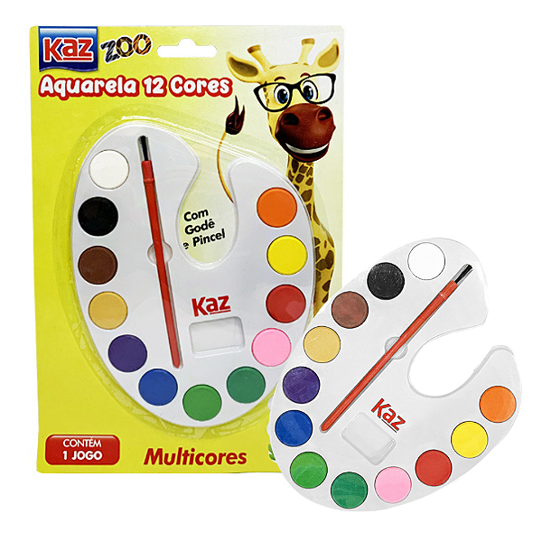 Aquarela 12 cores Gode - KAZ