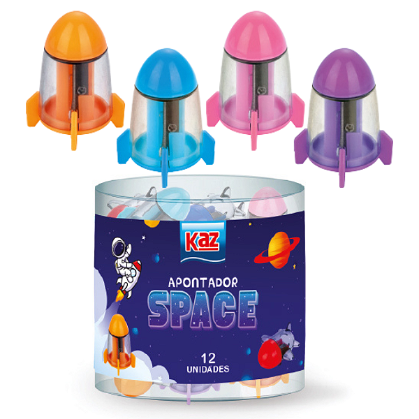 Apontador 1 Furo Foguete - KAZ