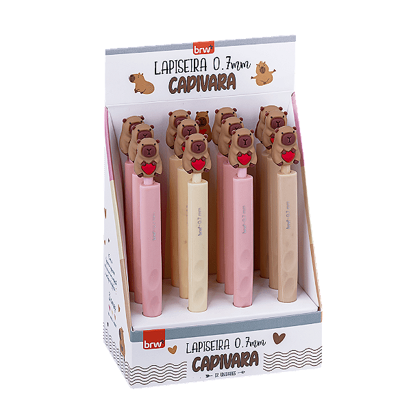 Lapiseira plástica 0,7MM CAPIVARA - UND - BRW