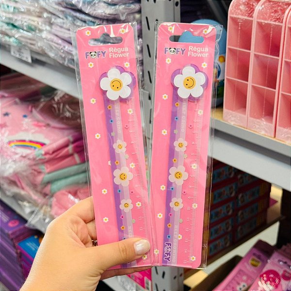 Régua Flower 15 CM - UND - FOFY