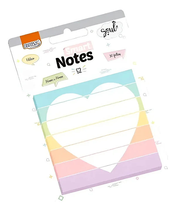 Bloco Smart Notes 76X76MM - S2 - 30FLS -  1BLOCO - BRW