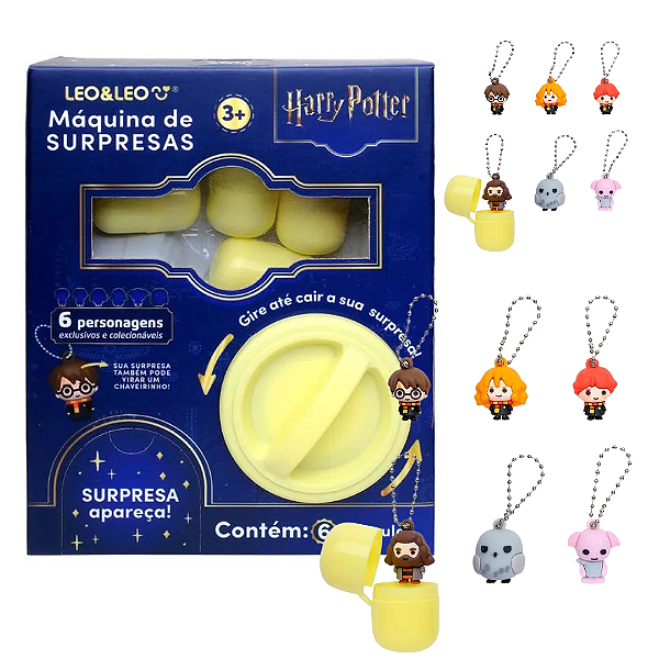 Maquina de Surpresas HARRY POTTER COM 6 UND - LEO E LEO