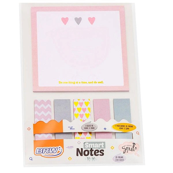 Bloco smart notes TO DO - LOVE - 20FLS - 6BLOCOS - BRW