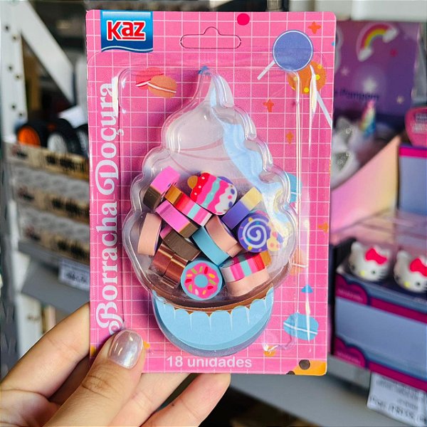 Borracha Fantasia DOCURA MINI - BLISTER 18 PEÇAS   - KAZ