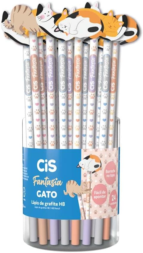 Lápis Fantasia GATOS - UND - CIS