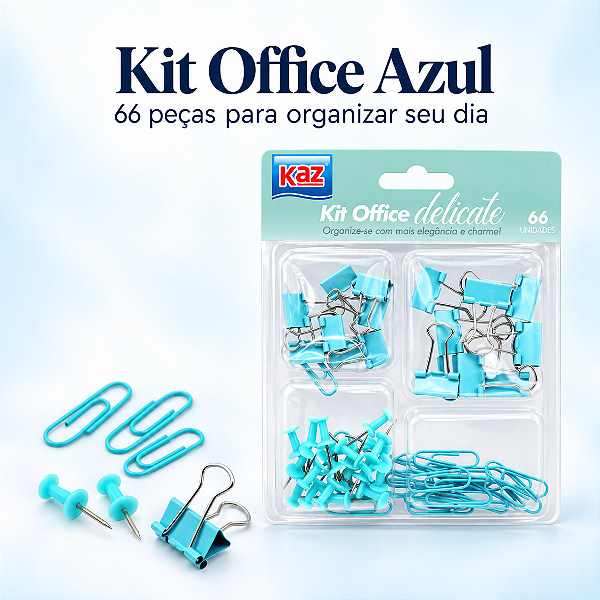 Kit Office Azul - C/ 66 PCS - KAZ