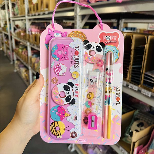 Kit PANDA DONUTS  - KIT 6 PECAS - FOFY