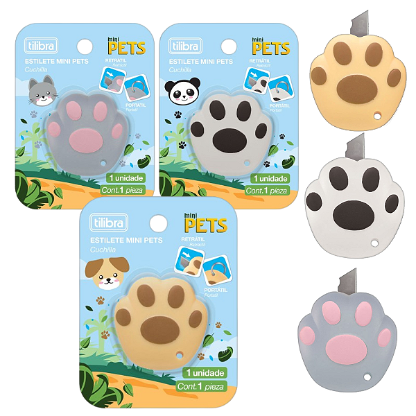 Estilete mini PETS - BLISTER SORTIDO - TILIBRA