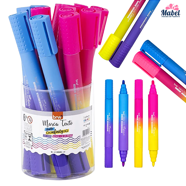 Marca texto gigante  DOUBLE INFINITY C/ CHEIRO - UND SORTIDA - BRW