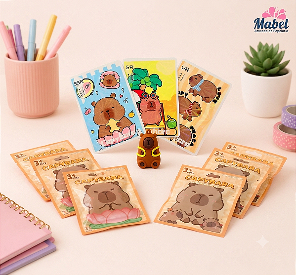 Pacote SURPRESA CAPIVARA 15X12CM - UNIDADE - GOLDENRIO