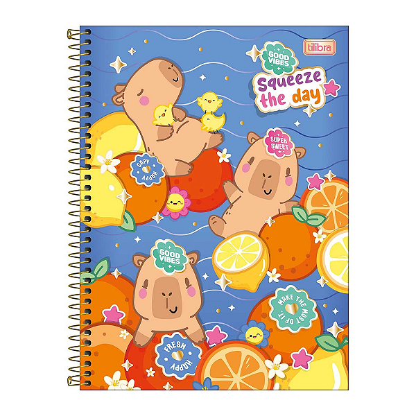 Caderno CD COLEGIAL CAPYCLUB 1M 60F - UND SORTiDA - TILIBRA