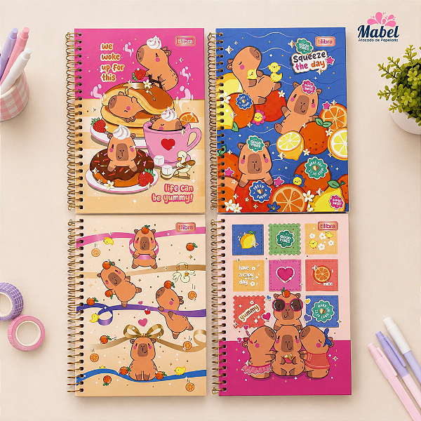 Caderno ESP CD 1/4 CAPYCLUB 80F - UND SORTIDA - TILIBRA