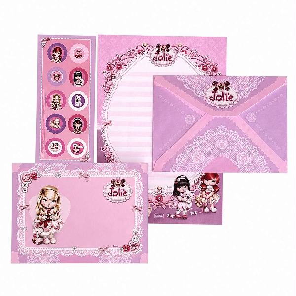 Papel Carta Envelope JOLIE - UND - TILIBRA