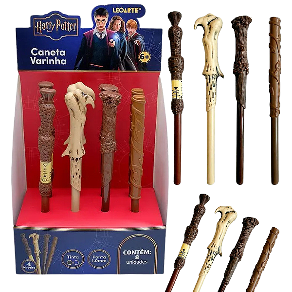 Caneta esferográfica VARINHA HARRY POTTER 1.0 - UND - LEOARTE