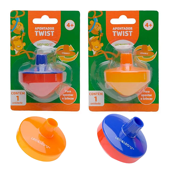 Apontador TWIST c/Depósito -  BLISTER 1 UND - LEO E LEO
