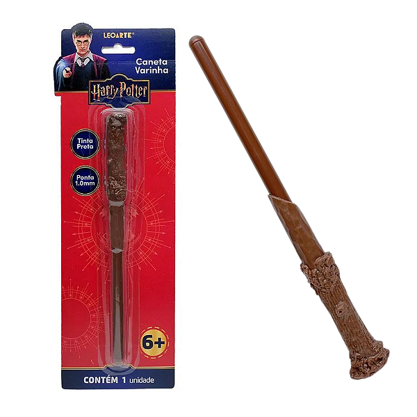Caneta esferográfica  VARINHA HARRY POTTER 1.0 -  BLISTER -  LEOARTE