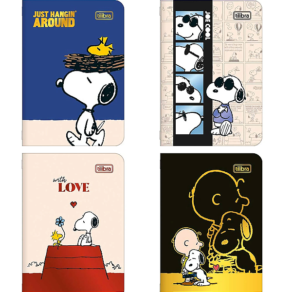 Caderneta Grampeada MINI SNOOPY 32F- UND SORTIDA  - TILIBRA
