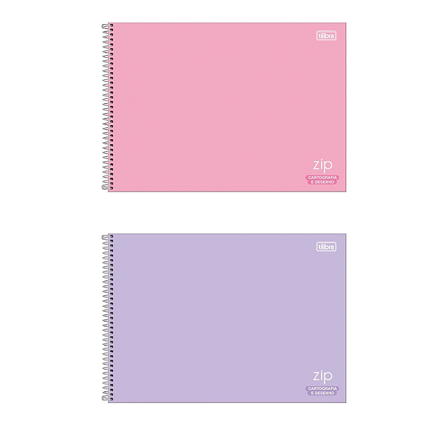 Caderno Espiral Cartografia ZIP 80F- UND SORTIDA - TILIBRA
