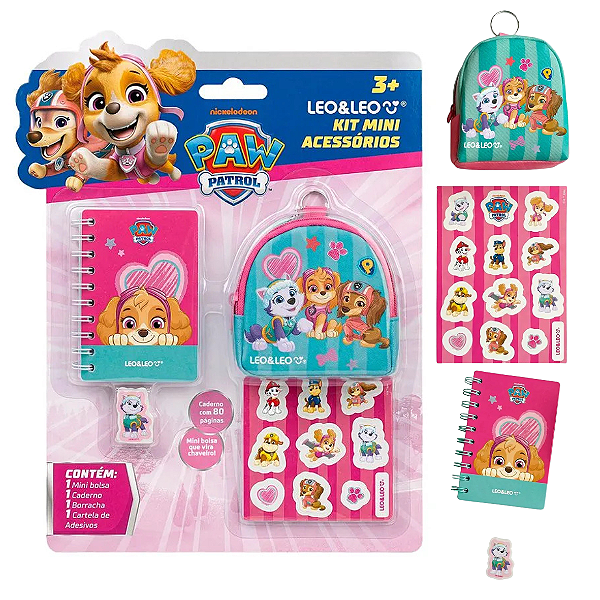 Kit mini acessórios PATRULHA CANINA - LEO E LEO