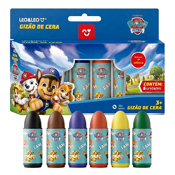 Gizão de Cera  PATRULHA CANINA - 6 CORES - LEO E LEO