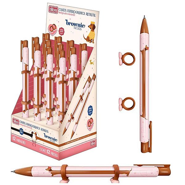 Caneta  0.7MM BROWNIE DOG - UND - TILIBRA