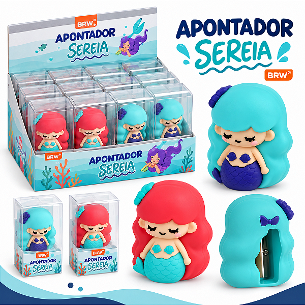 Apontador Plástico SEA - UNIDADE  - BRW