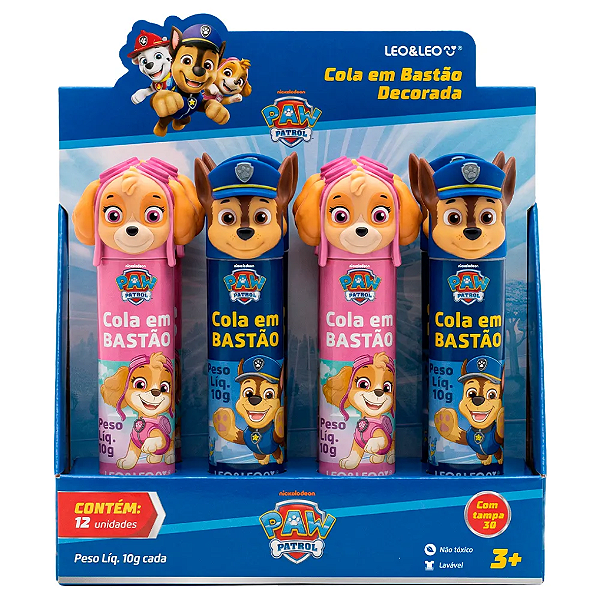 Cola Bastão Decorada PATRULHA CANINA 3D  01 UND - LEO & LEO
