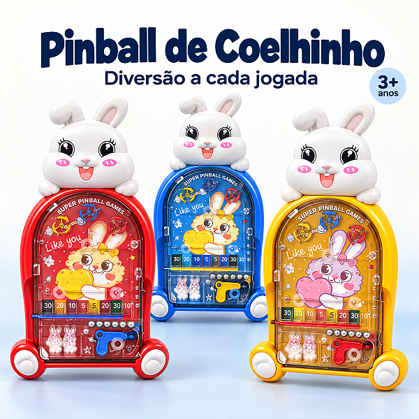 Brinquedo Jogo PINBALL COELHO - DUTE