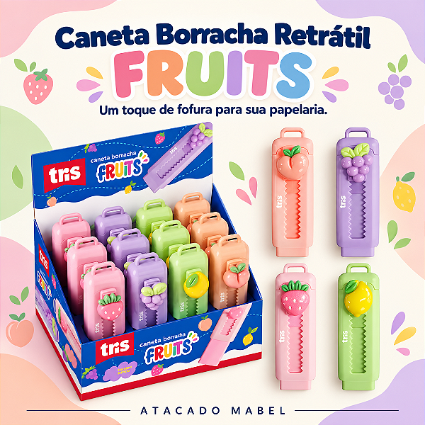 Borracha Caneta FRUITS - UND - TRIS