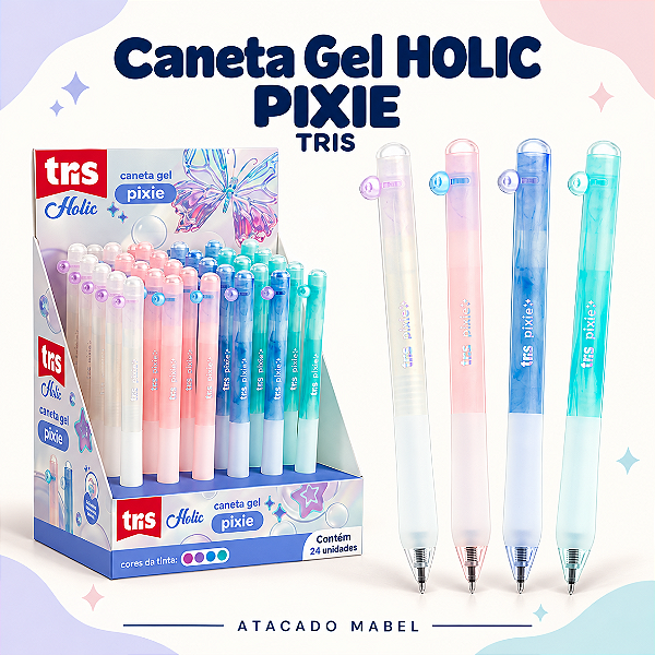 Caneta Gel PIXIE 0.5mm UND - TRIS