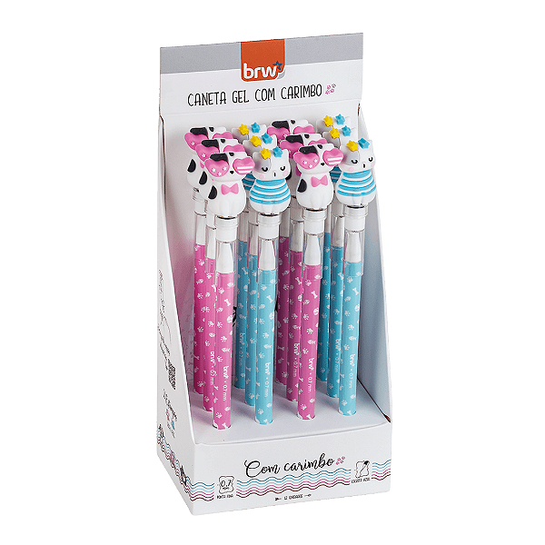Caneta GEL APAG 0.7MM C/ CARIMBO CAT - DISPLAY C/ 12UN
